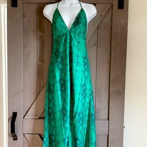 GORGEOUS ViX Paula Hermanny Dress or Coverup in Emerald Green Snakeskin Pattern